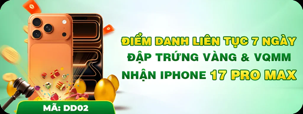 Đặt cược tại 24nk88 com đập trứng trúng Iphone 17